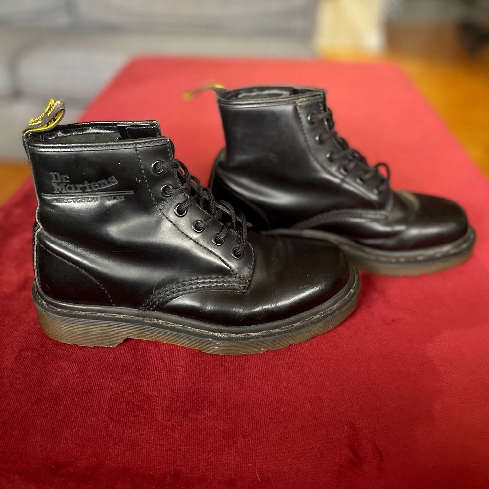 Dr. Martens Black Leather Women's Boots